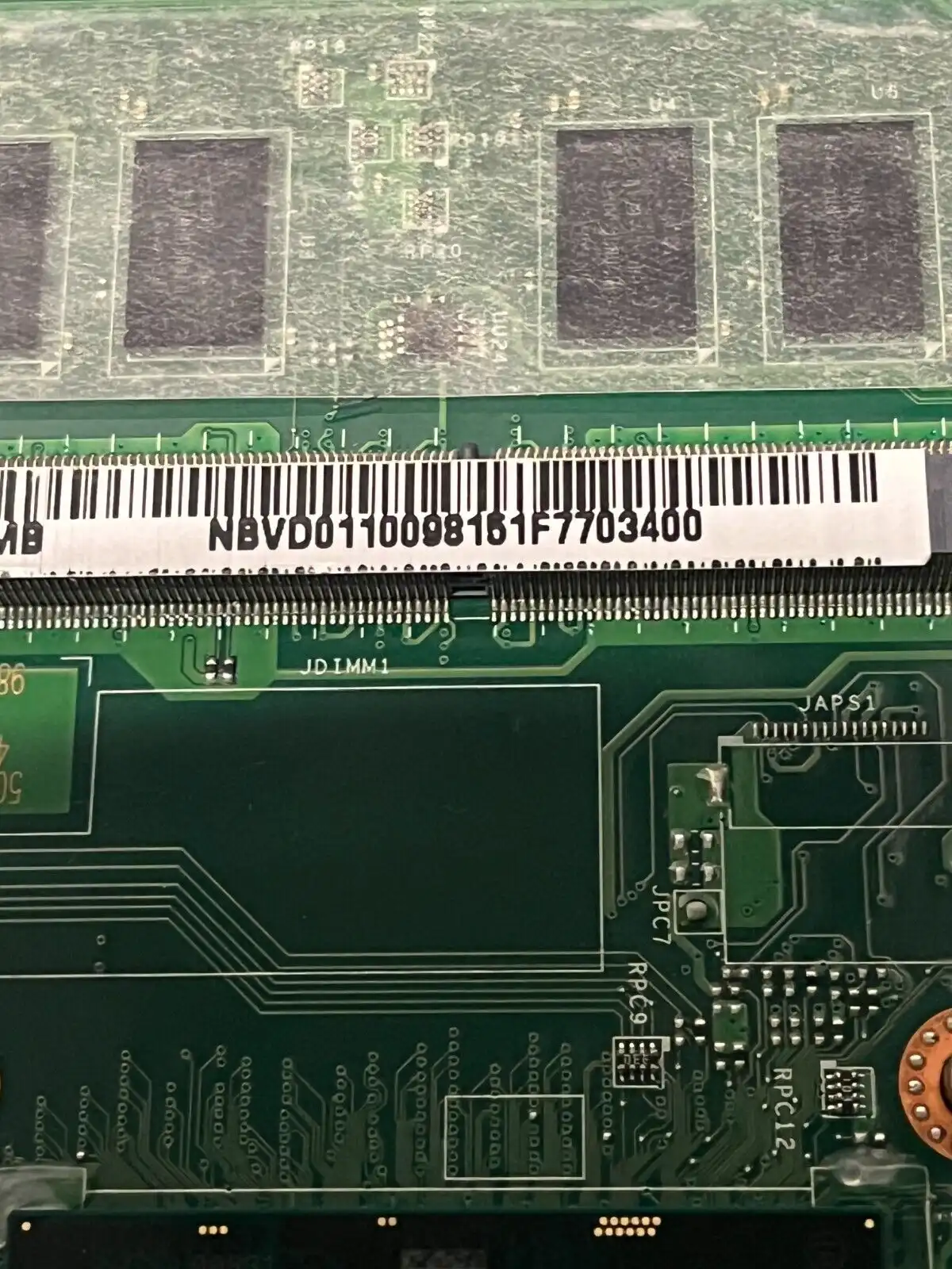 Acer Travelmate P658-M m/board w/Intel i7-6500u 4Gb RAM  NB.VD011.009