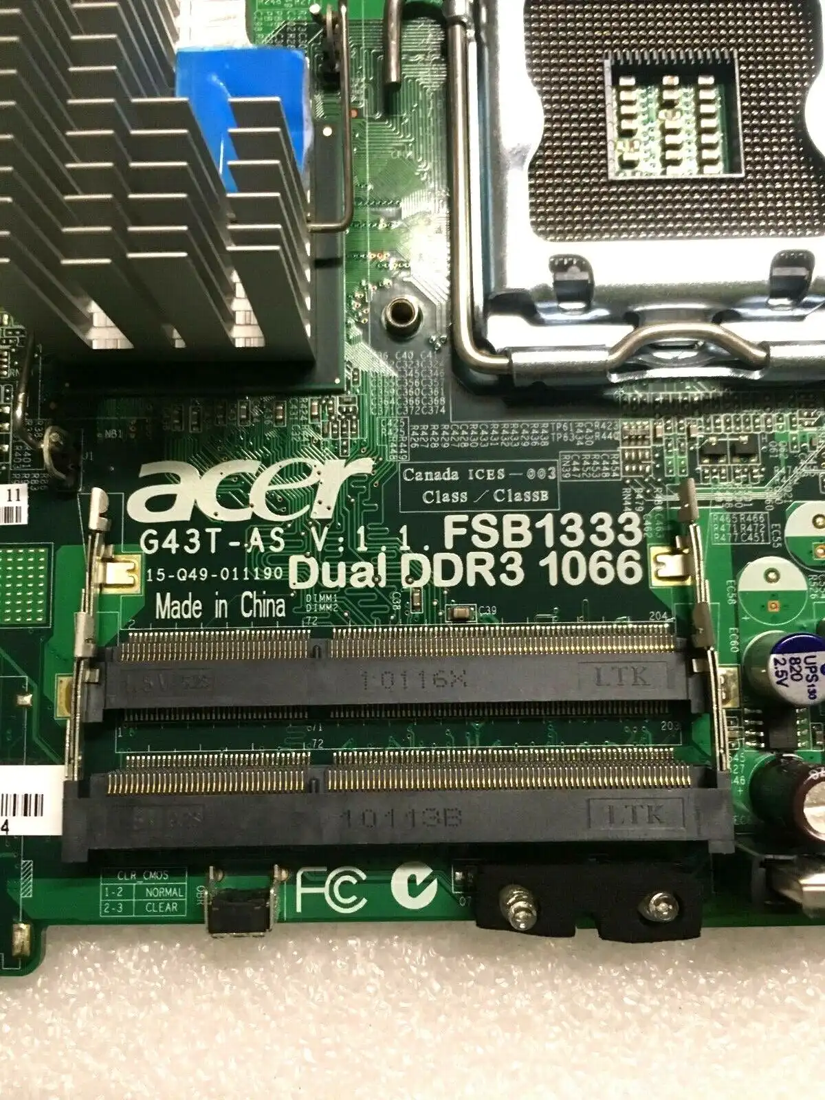 Acer Veriton L480 L480g L488g motherboard  Q43T-AS(SN)  MB.VA007.003