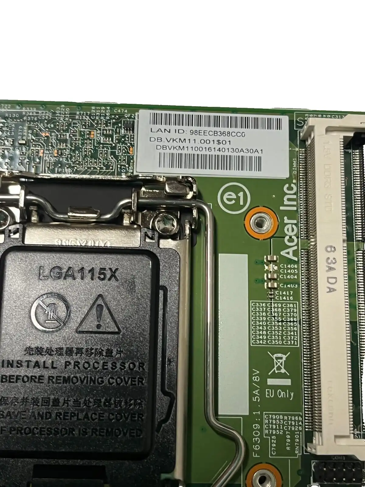 Acer Veriton N4630GW LGA1150 motherboard DB.VKM11.001 PIH81L