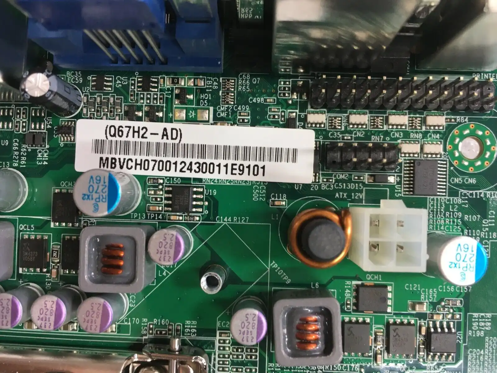 Acer Veriton X6610G socket 1155 motherboard    MB.VCH07.001   Q67H2-AD