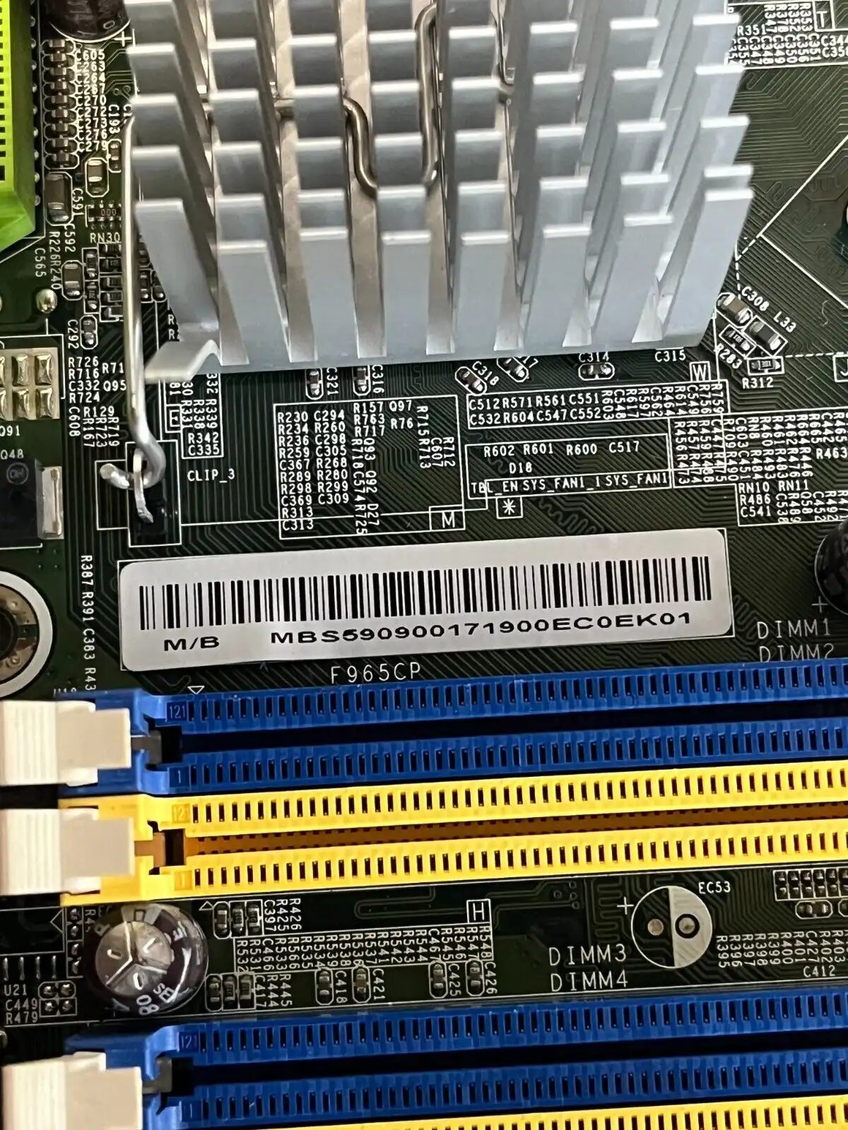 Acer Veroton 5900PRO MB.S5909.001 LGA775 motherboard 965M03A1-G-8EKS2H