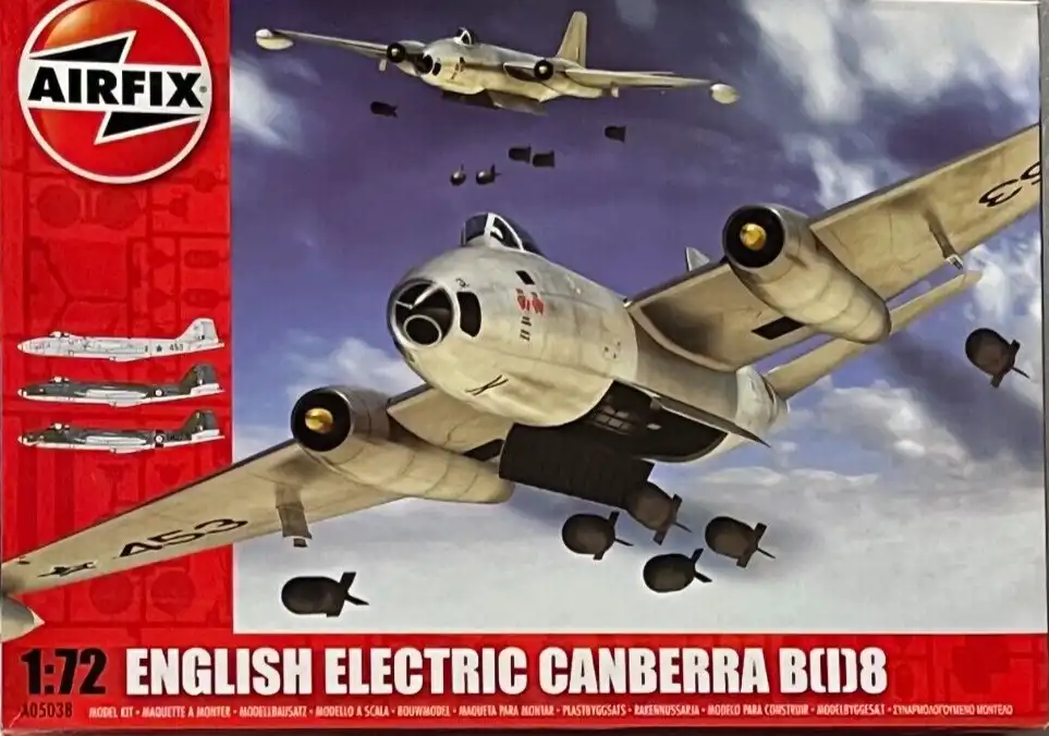 Airfix English Electric Canberra B(1)8 1/72 Airplane Model Kit
