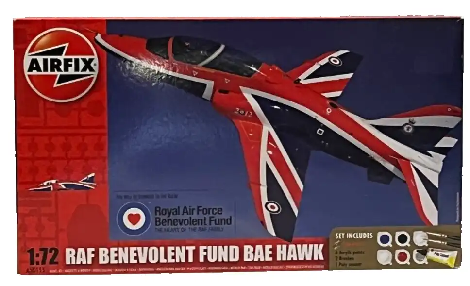 Airfix RAF Benevolent Fund BAE HAWK 1/72 Airplane Model Kit