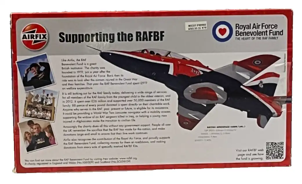 Airfix RAF Benevolent Fund BAE HAWK 1/72 Airplane Model Kit