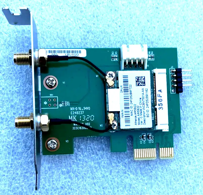 Anatel AR5B22 Low Profile PCI-Express Wireless Lan Card