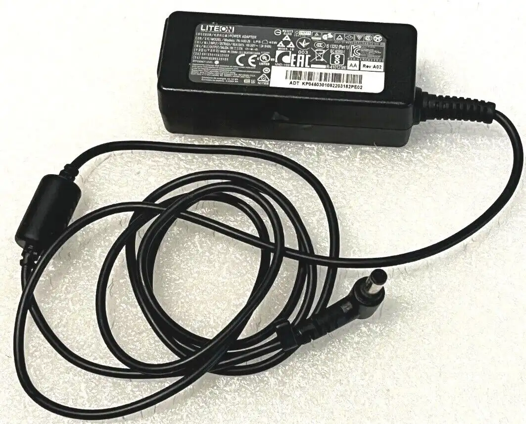 Genuine Acer  Lite-On AC Adaptor 45W 19V 2.37A  PA-1450-26     1.7/5.5mm tip