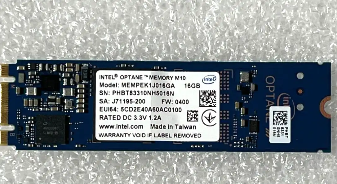 Intel Optane Memory M10 SSD M.2 2280 16GB MEMPEK1J016GA PCIe 3.0 3D Xpoint NVMe