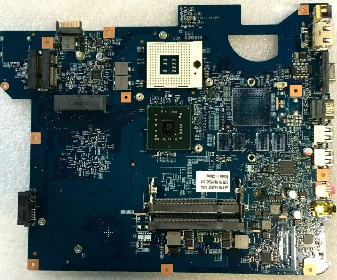 Packard Bell TJ68 TJ67 TJ61 TJ66 TJ65 motherboard   MB.WDG01.001
