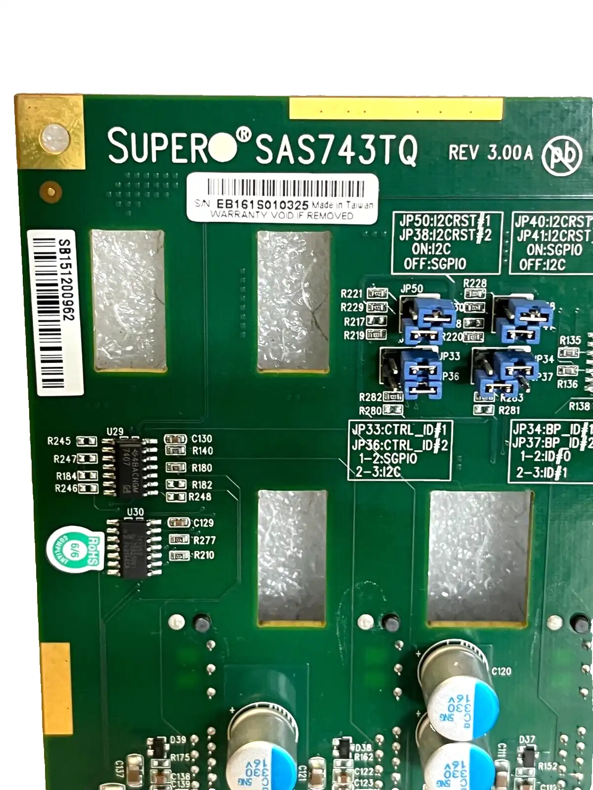 Super Micro SAS743TQ SATA/SAS Backplane   SC.36011.008