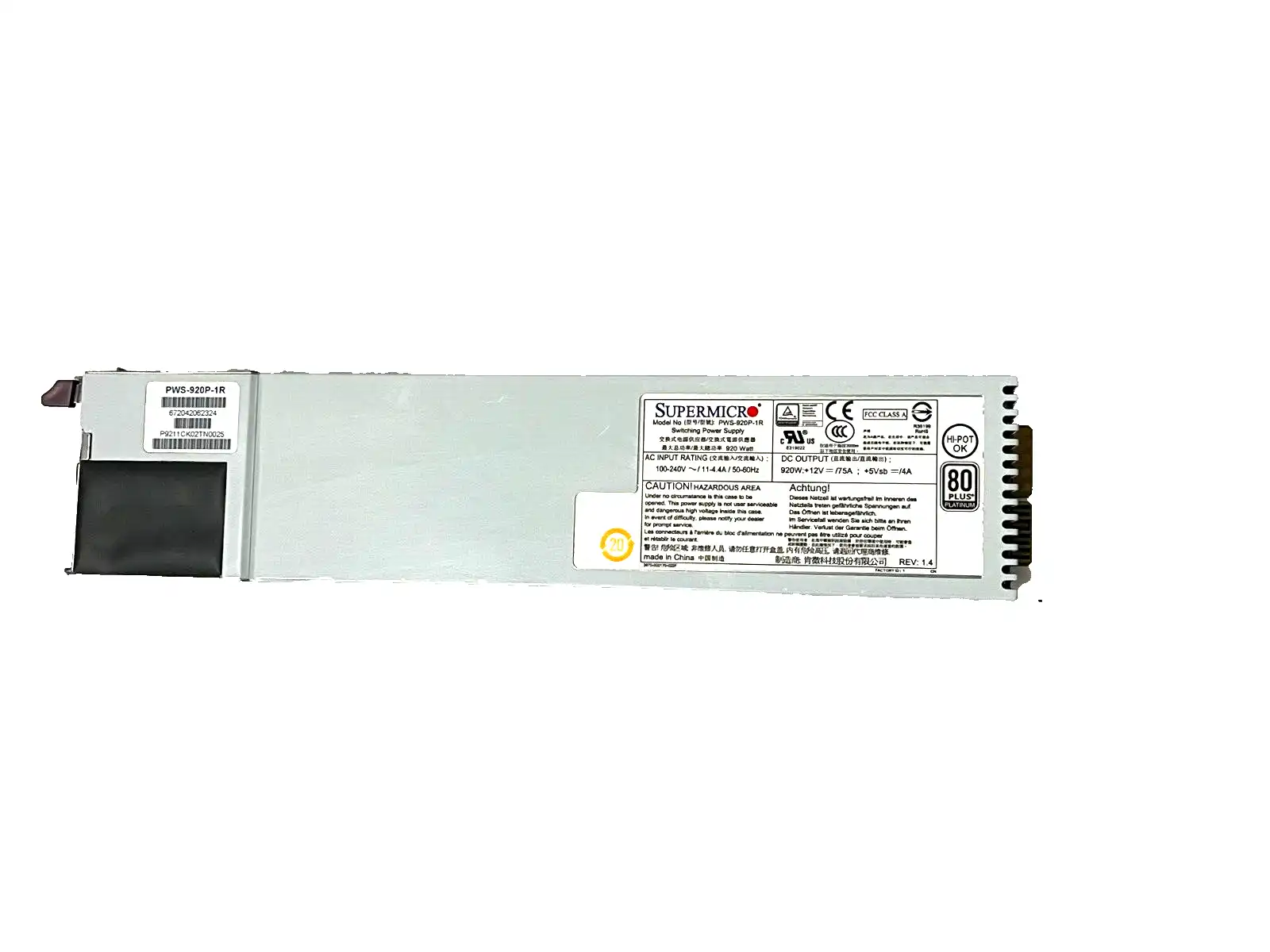 Supermicro PWS-920P-1R 1u 920W PSU brand new