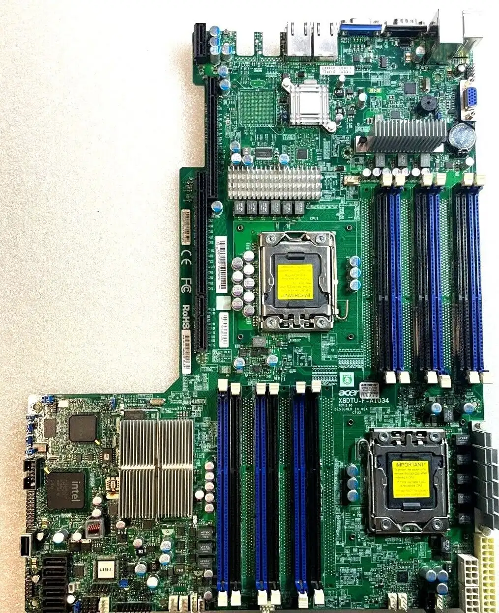 SuperMicro server motherboard dual socket 1366 X8DTU-F-AI034  MB.R550F.001